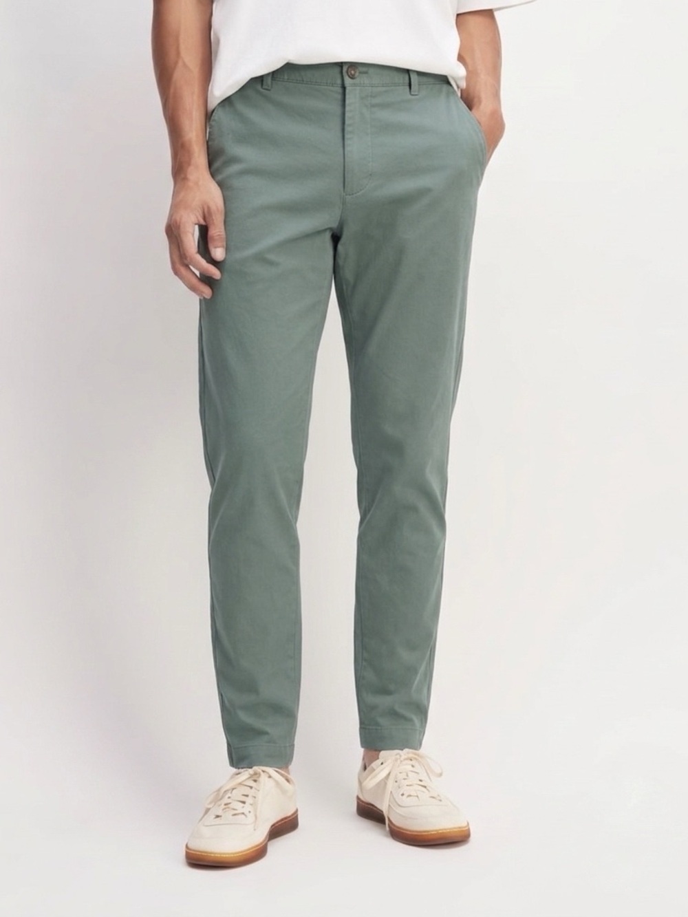 EVERLANE Men’s The Performance Traveller Chino, Sage Green, Sz 34/30